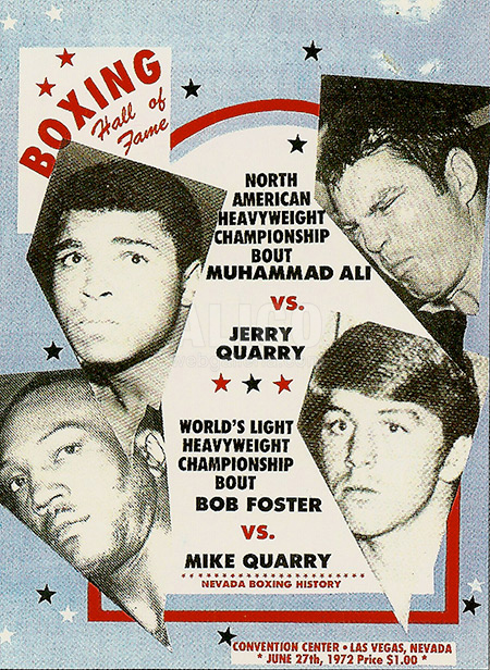Muhammad Ali / Jerry Quarry II Program