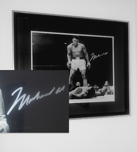 Muhammad Ali / Sonny Liston II 16 x 20” Autographed Photo / $1,595.00