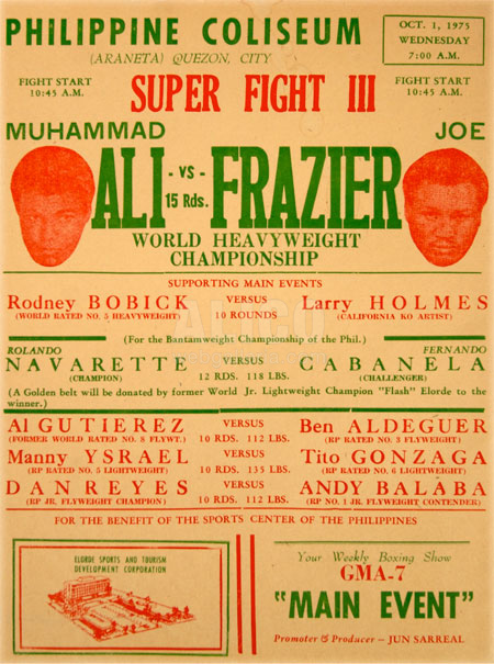 Muhammad Ali / Joe Frazier III Broadside