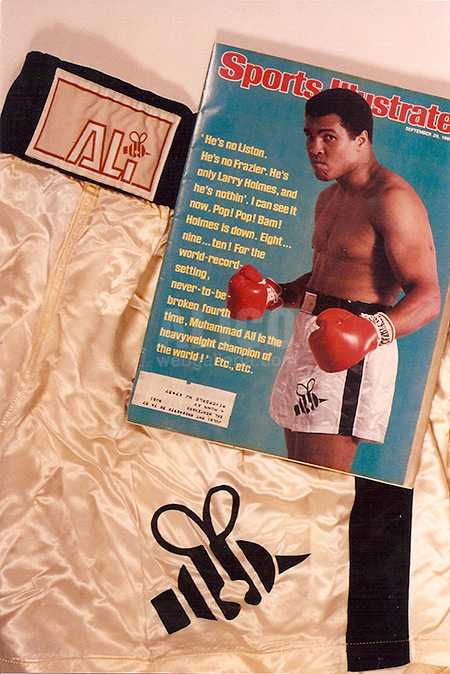 Muhammad Ali's Butterfly and Bee Sports Illustrated Trunks