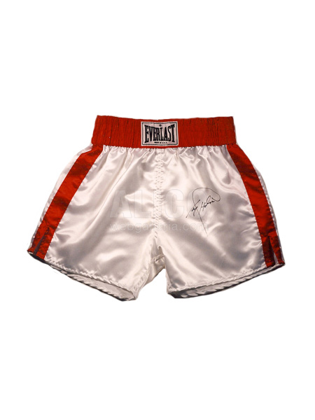 Larry Holmes Autographed Boxing Trunks