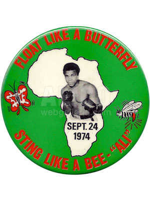 Muhammad Ali / George Foreman Pinback Button