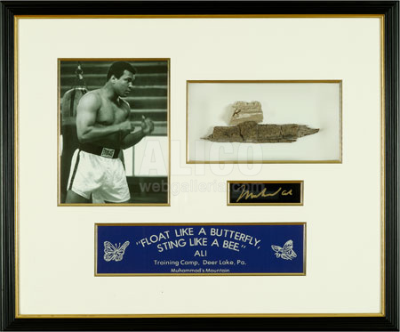 Muhammad Ali Training Camp Collection with Mortar & Bark from Ali's Cabin