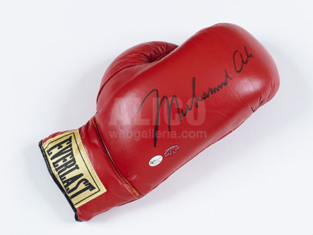 Muhammad Ali Glove with Vintage Autograph
