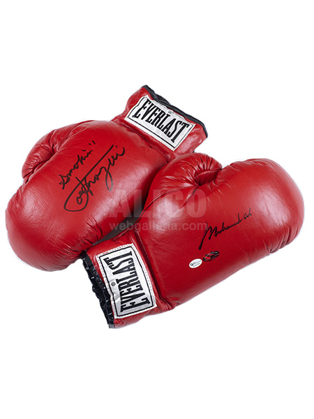 Muhammad Ali / Joe Frazier Autographed Gloves