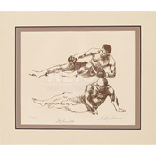 "Classic Fallen Warrior" Limited Edition Etching by leRoy Neiman