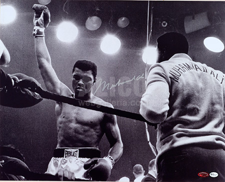 Muhammad Ali / Sonny Liston Autographed 16