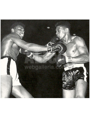 Cassius Clay / Alonzo Johnson Black/White Press Photo