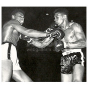Cassius Clay / Alonzo Johnson Black/White Press Photo