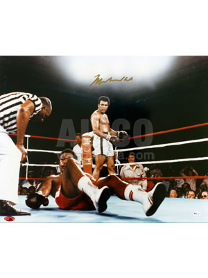Muhammad Ali / George Foreman Autographed 16 x 20\" Photo