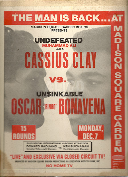 Muhammad Ali / Oscar Bonavena Press Kit