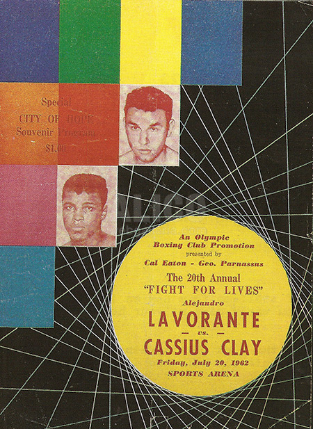 Cassius Clay / Alejandro Lavorante Program