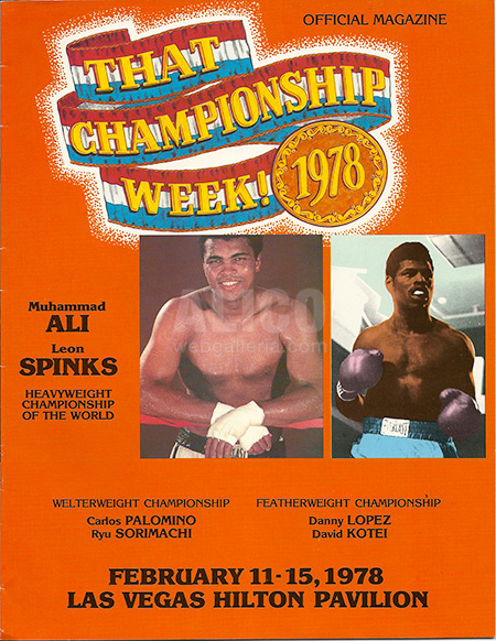Muhammad Ali / Leon Spinks I Program