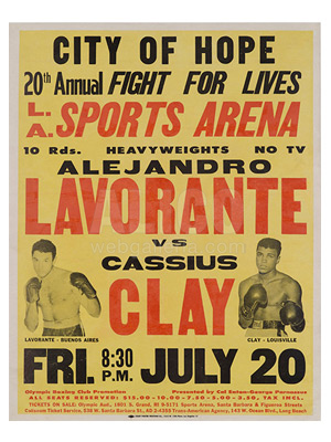 Cassius Clay / Alejandro Lavorante Poster