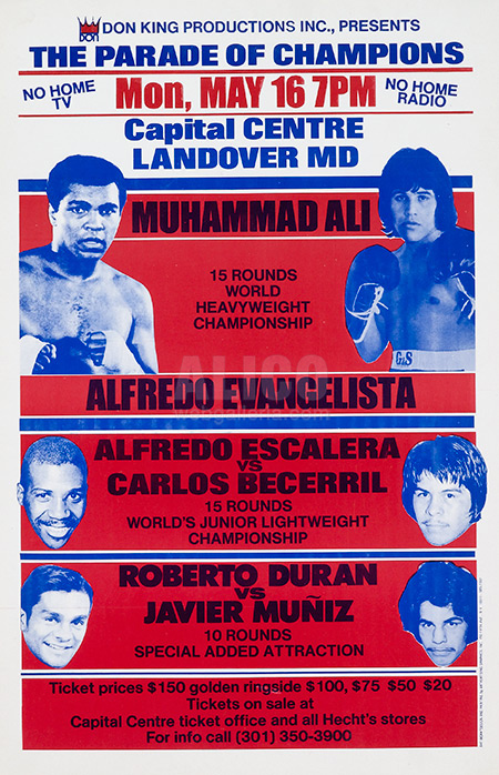 Muhammad Ali / Alfredo Evangelista Poster