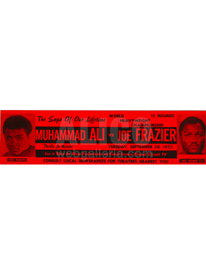 Muhammad Ali / Joe Frazier III Bumper Sticker