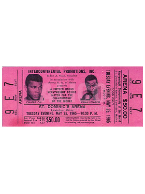 Muhammad Ali / Sonny Liston II On-Site Ticket