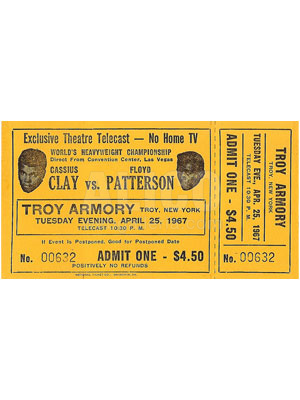 Muhammad Ali / Floyd Patterson Ticket