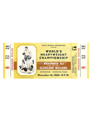 Muhammad Ali / Cleveland Williams Ticket