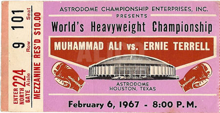 Muhammad Ali / Ernie Terrell Ticket