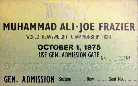 Muhammad Ali / Joe Frazier III Ticket