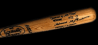pro-Model Louisville Slugger bat commemorating Muhammad Ali 